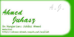 ahmed juhasz business card