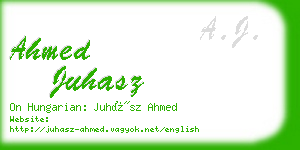 ahmed juhasz business card